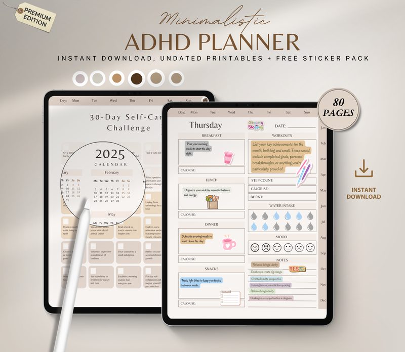 Minimalist ADHD Planner